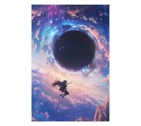 Jigsaw Puzzles 1000 PCS for Adults Anime Girl Falling Towards Black Hole Jigsaws for Adults Hands-on Game Difficult Hard Gifts for Friends And Family 1000 PCS