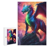 Jigsaw Puzzles 1000 PCS for Adults Apocalyptic Magical Dragon Puzzles for Adults Fun Games Staycation Kill Time for Birthday, Chrismas 1000 PCS