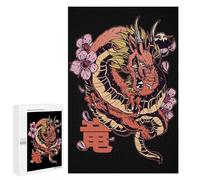 Jigsaw Puzzles 1000 PCS for Adults Asian Serpent Dragon Teenagers Puzzles Hands-on Game Precision Cutting Help The Brain Exercise 1000 PCS