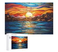 Jigsaw Puzzles 1000 PCS for Adults Bayside Sunset Puzzles for Adults Family Games Difficult Hard for Birthday, Chrismas 1000 PCS