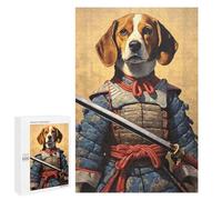 Jigsaw Puzzles 1000 PCS for Adults Beagle The Samurai Puzzles for Adults Family Games Difficult Hard for Birthday, Chrismas 1000 PCS