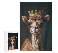 Jigsaw Puzzles 1000 PCS for Adults Camel Animal Cute King Teenagers Puzzles Toy Wall Decor Perfect Decoration Challenging To Complete 1000 PCS