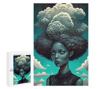 Jigsaw Puzzles 1000 PCS for Adults Cloudy Hair Portrait Teenagers Puzzles Toy Wall Decor Perfect Decoration Challenging To Complete 1000 PCS