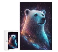 Jigsaw Puzzles 1000 PCS for Adults Cosmic Polar Bear Artwork Jigsaws for Adults Puzzle Family Activities Challenging To Complete Learning Educational Toys 1000 PCS