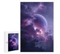Jigsaw Puzzles 1000 PCS for Adults Cosmic Storm Clouds Lightning Jigsaws for Adults Puzzle Family Activities Challenging To Complete Learning Educational Toys 1000 PCS
