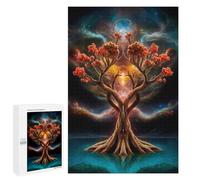 Jigsaw Puzzles 1000 PCS for Adults Cosmic Tree of Unity Teenagers Puzzles Hands-on Game Precision Cutting Help The Brain Exercise 1000 PCS