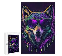 Jigsaw Puzzles 1000 PCS for Adults Cute Whimsical Wolf Jigsaw for Adults Anti-Stress Toys A Work of Art Great Gift for Gaming 1000 PCS