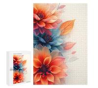 Jigsaw Puzzles 1000 PCS for Adults Dahlia Flowers Adult Jigsaw Puzzle Toy Wall Decor Analysis And Logic Challenging To Complete 1000 PCS