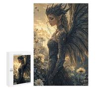 Jigsaw Puzzles 1000 PCS for Adults Dark Angel in Bloom Adult Jigsaw Puzzle Toy Wall Decor Analysis And Logic Challenging To Complete 1000 PCS