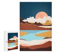 Jigsaw Puzzles 1000 PCS for Adults Desert Moon Lake Jigsaw Puzzle Anti-Stress Toys For Family Fun Deal As Gifts for The Whole Family 1000 PCS