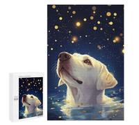 Jigsaw Puzzles 1000 PCS for Adults Dog Looking at Stars Puzzles for Adults Fun Games Staycation Kill Time for Birthday, Chrismas 1000 PCS