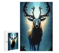 Jigsaw Puzzles 1000 PCS for Adults Enchanted Forest Stag Jigsaw for Adults Anti-Stress Toys A Work of Art Great Gift for Gaming 1000 PCS