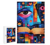 Jigsaw Puzzles 1000 PCS for Adults Expressionist Geometry Knowledge - Vibrant Puzzles for Adults Fun Games Staycation Kill Time for Birthday, Chrismas 1000 PCS