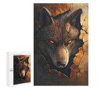 Jigsaw Puzzles 1000 PCS for Adults Eyes of Eternity Wolf Puzzles for Adults Fun Games Staycation Kill Time for Birthday, Chrismas 1000 PCS