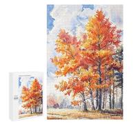 Jigsaw Puzzles 1000 PCS for Adults Fall Canopy Adult Jigsaw Puzzle Toy Wall Decor Analysis And Logic Challenging To Complete 1000 PCS