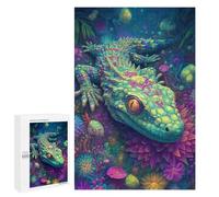 Jigsaw Puzzles 1000 PCS for Adults Fantasy Lizard in Amazon Rainforest-1 Jigsaws for Adults Puzzle Family Activities Challenging To Complete Learning Educational Toys 1000 PCS