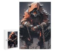 Jigsaw Puzzles 1000 PCS for Adults Fantasy Tiger Warrior in Chains Jigsaw Puzzle Anti-Stress Toys For Family Fun Deal As Gifts for The Whole Family 1000 PCS