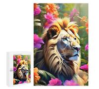 Jigsaw Puzzles 1000 PCS for Adults Floral Roar Teenagers Puzzles Hands-on Game Precision Cutting Help The Brain Exercise 1000 PCS