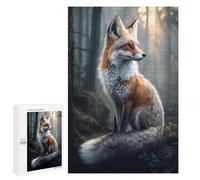 Jigsaw Puzzles 1000 PCS for Adults Fox in The Forest -1 Puzzles for Teenagers Family Activities Educational Challenge Challenging Game And Family Play 1000 PCS