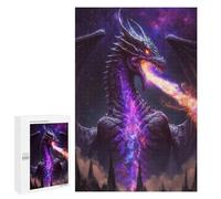 Jigsaw Puzzles 1000 PCS for Adults Galactic Dragon Breath Artwork -3 Jigsaw for Adults Anti-Stress Toys A Work of Art Great Gift for Gaming 1000 PCS