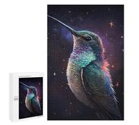 Jigsaw Puzzles 1000 PCS for Adults Galactic Hummingbird Art Print Jigsaw Puzzle Anti-Stress Toys For Family Fun Deal As Gifts for The Whole Family 1000 PCS