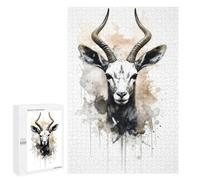 Jigsaw Puzzles 1000 PCS for Adults Gazelle Beauty Watercolor Teenagers Puzzles Toy Wall Decor Perfect Decoration Challenging To Complete 1000 PCS