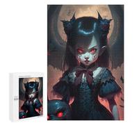 Jigsaw Puzzles 1000 PCS for Adults Gothic Vampire Maiden Adult Jigsaw Puzzle Toy Wall Decor Analysis And Logic Challenging To Complete 1000 PCS