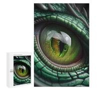 Jigsaw Puzzles 1000 PCS for Adults Green Dragon Eye Adult Jigsaw Puzzle Toy Wall Decor Analysis And Logic Challenging To Complete 1000 PCS
