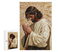 Jigsaw Puzzles 1000 PCS for Adults Jesus Praying Adult Jigsaw Puzzle Toy Wall Decor Analysis And Logic Challenging To Complete 1000 PCS