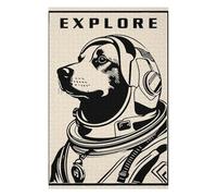 Jigsaw Puzzles 1000 PCS for Adults Laika Explorer Jigsaw Anti-Stress Toys Staycation Kill Time Help The Brain Exercise 1000 PCS