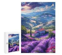 Jigsaw Puzzles 1000 PCS for Adults Lavender Fields And Country House Puzzles for Teenagers Family Activities Educational Challenge Challenging Game And Family Play 1000 PCS