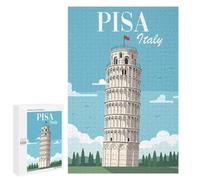 Jigsaw Puzzles 1000 PCS for Adults Leaning Tower of Pisa Puzzles for Adults Fun Games Staycation Kill Time for Birthday, Chrismas 1000 PCS