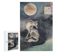 Jigsaw Puzzles 1000 PCS for Adults Magic Fox Moon Puzzle for Adults Anti-Stress Toys Enhance Memory Great Gift for Gaming 1000 PCS