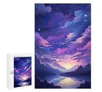 Jigsaw Puzzles 1000 PCS for Adults Magical Twilight Sky Reflections Jigsaw Puzzle Anti-Stress Toys For Family Fun Deal As Gifts for The Whole Family 1000 PCS