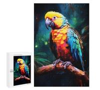 Jigsaw Puzzles 1000 PCS for Adults Majestic Parrot Adult Jigsaw Puzzle Toy Wall Decor Analysis And Logic Challenging To Complete 1000 PCS