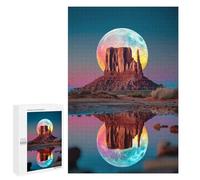 Jigsaw Puzzles 1000 PCS for Adults Moonlit Desert Reflections Jigsaws for Adults Puzzle Family Activities Challenging To Complete Learning Educational Toys 1000 PCS