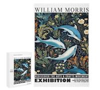 Jigsaw Puzzles 1000 PCS for Adults Morris Dolphins Botanical Exhibition Jigsaw Puzzle Anti-Stress Toys For Family Fun Deal As Gifts for The Whole Family 1000 PCS