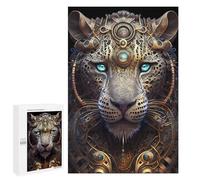 Jigsaw Puzzles 1000 PCS for Adults Mystical God Leopard Teenagers Puzzles Toy Wall Decor Perfect Decoration Challenging To Complete 1000 PCS