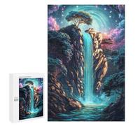 Jigsaw Puzzles 1000 PCS for Adults Mystical Waterfall Teenagers Puzzles Toy Wall Decor Perfect Decoration Challenging To Complete 1000 PCS