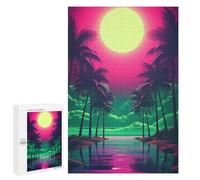 Jigsaw Puzzles 1000 PCS for Adults Neon Dreamscape Elegance Adult Jigsaw Puzzle Toy Wall Decor Analysis And Logic Challenging To Complete 1000 PCS