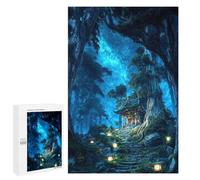 Jigsaw Puzzles 1000 PCS for Adults Path of Lanterns And Stars Puzzles for Adults Fun Games Staycation Kill Time for Birthday, Chrismas 1000 PCS