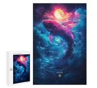 Jigsaw Puzzles 1000 PCS for Adults Pisces Zodiac Fish Puzzles for Adults Fun Games Staycation Kill Time for Birthday, Chrismas 1000 PCS