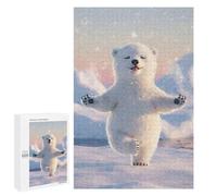 Jigsaw Puzzles 1000 PCS for Adults Polar Bear Yoga Adult Jigsaw Puzzle Toy Wall Decor Analysis And Logic Challenging To Complete 1000 PCS