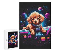 Jigsaw Puzzles 1000 PCS for Adults Poodle Puppy Teenagers Puzzles Hands-on Game Precision Cutting Help The Brain Exercise 1000 PCS