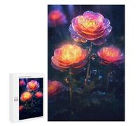 Jigsaw Puzzles 1000 PCS for Adults Rainy Ranunculus Flower Adult Jigsaw Puzzle Toy Wall Decor Analysis And Logic Challenging To Complete 1000 PCS