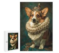 Jigsaw Puzzles 1000 PCS for Adults Royal Corgi Portrait Jigsaws for Adults Puzzle Family Activities Challenging To Complete Learning Educational Toys 1000 PCS