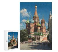 Jigsaw Puzzles 1000 PCS for Adults Saint Basil's Cathedral Moscow Jigsaws for Adults Puzzle Family Activities Challenging To Complete Learning Educational Toys 1000 PCS