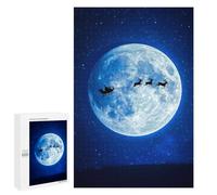 Jigsaw Puzzles 1000 PCS for Adults Santas Sleigh on Christmas Eve Teenagers Puzzles Toy Wall Decor Perfect Decoration Challenging To Complete 1000 PCS