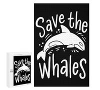 Jigsaw Puzzles 1000 PCS for Adults Save The Whales Environme Puzzles for Adults Fun Games Staycation Kill Time for Birthday, Chrismas 1000 PCS