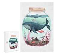 Jigsaw Puzzles 1000 PCS for Adults Sea Lives In The Bottle Puzzles for Adults Fun Games Staycation Kill Time for Birthday, Chrismas 1000 PCS